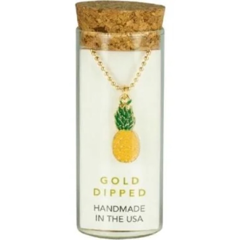 New Pineapple Enamel Necklace